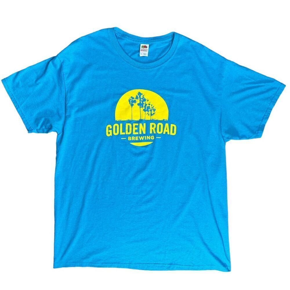 Golden Road Brewing Blue Graphic Shirt Crew Neck Men’s L